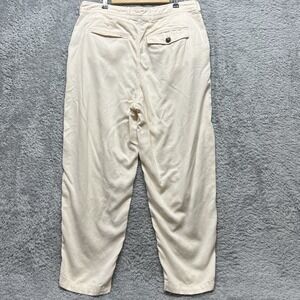Everlane Pants Womens 16 Ivory Barrel Leg Chino Buttersoft High Waist Trousers